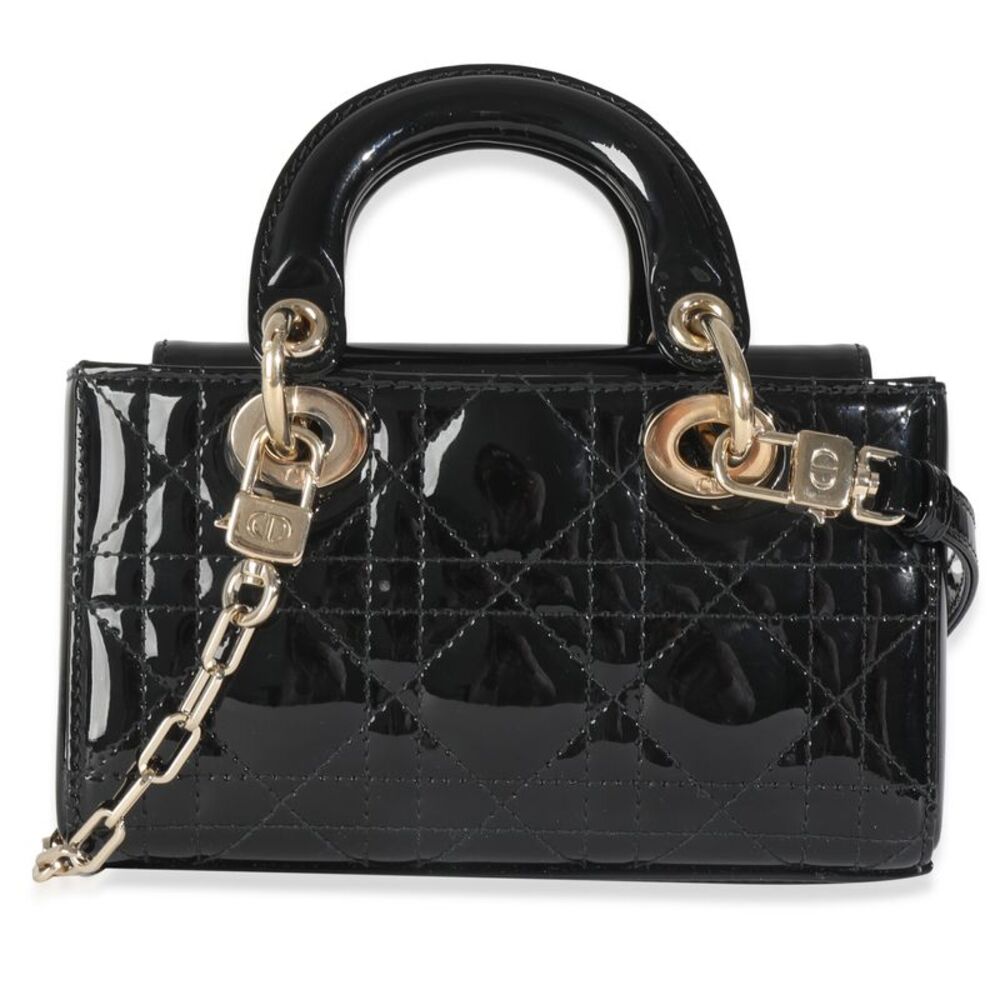 Christian Dior Black Patent Cannage Micro D-Joy - Picture 2 of 7